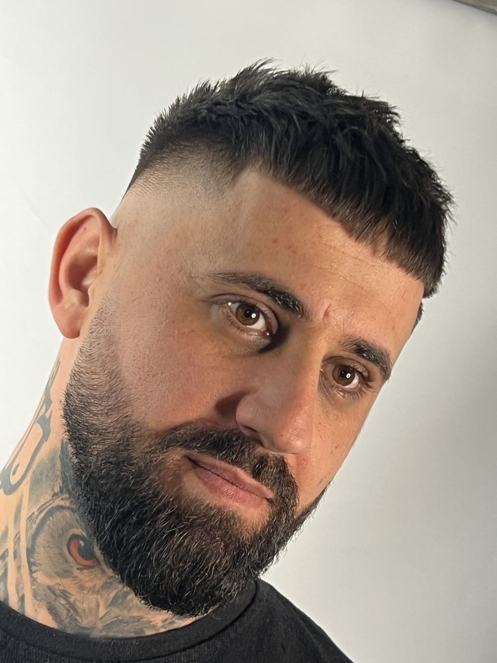 Gabi, barber at Evoke Barbers, 10 Flying Horse Walk, Nottingham